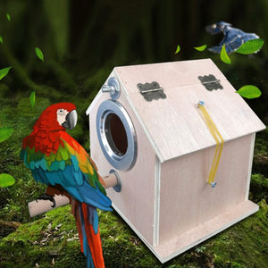 Round Parrot Breeding Nest Cage Outdoor Bird Box