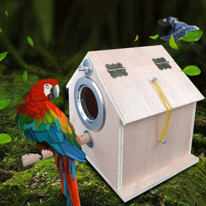 Round Parrot Breeding Nest Cage Outdoor Bird Box