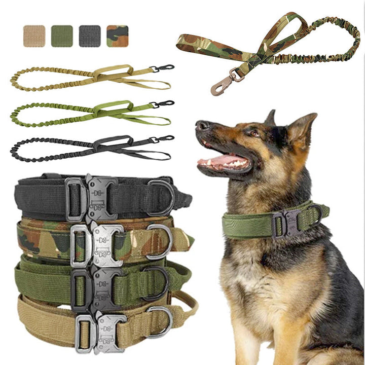 Tactical Nylon Adjustable Pet Collar And Leash Set: A Must-Have for Every Pet Owner