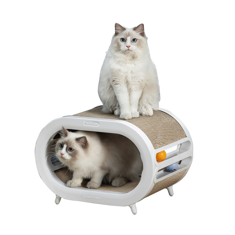 Scratch Nest Villa Chamfer Interactive Pet Scratching Board Toy