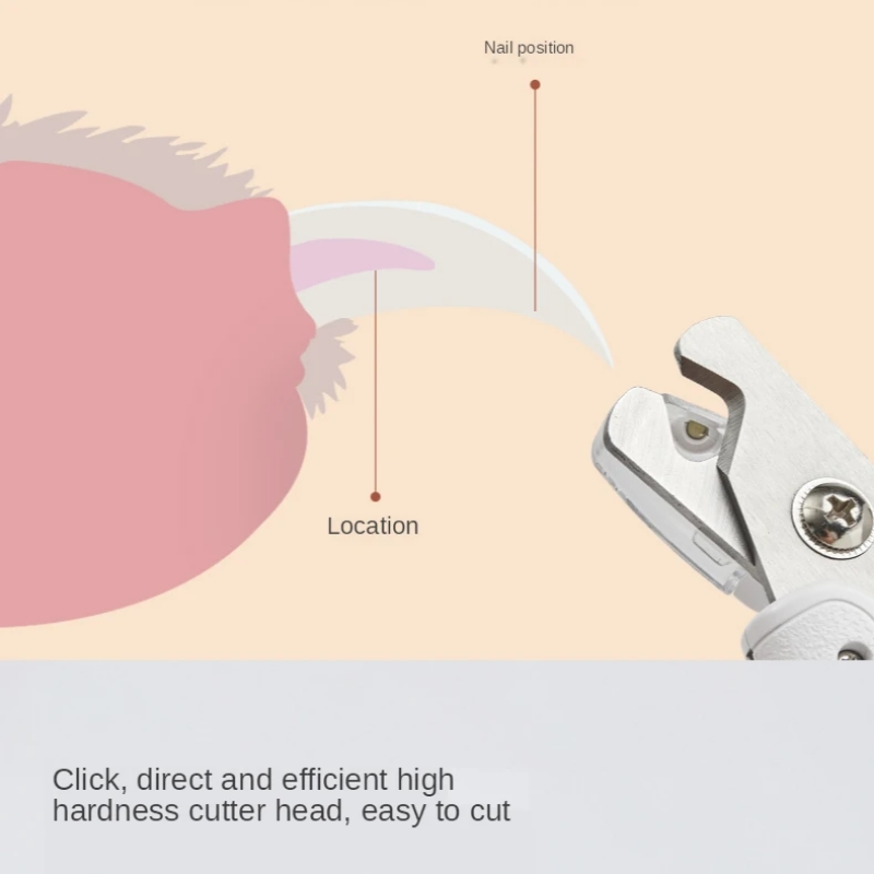 Professional Pet Nail Clipper Scissors With LED Light Trimmer