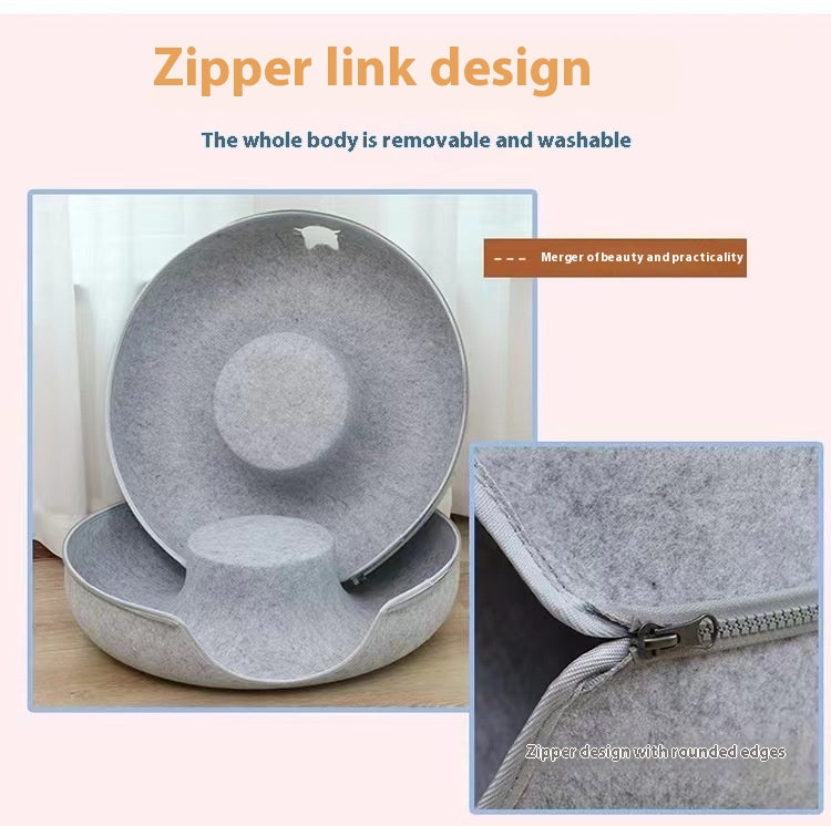 Comfortable Round Pet Tunnel Sleeping Bed