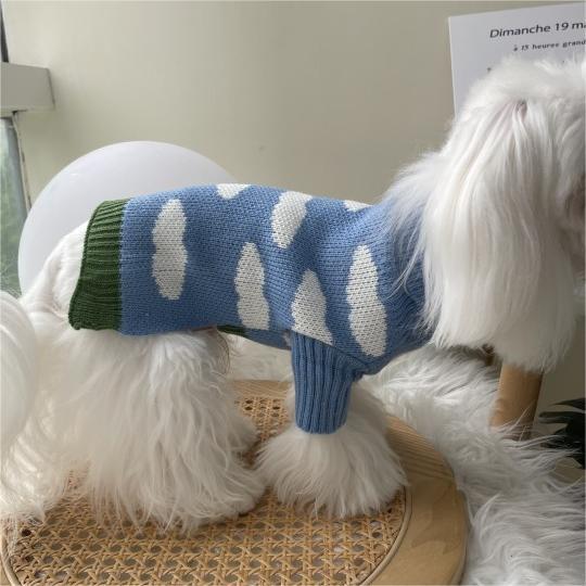 Pet Jacquard Sweater Warm Knitted Clothing