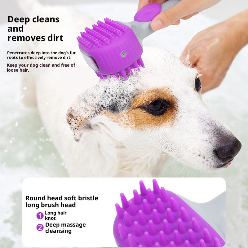 Pet Shower Brush For Bath Cleaning And Floating Hair Removal