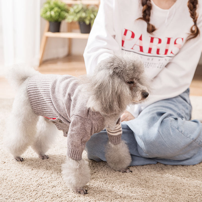 Warm Pet Sweater Coat For Cozy Winter Comfort