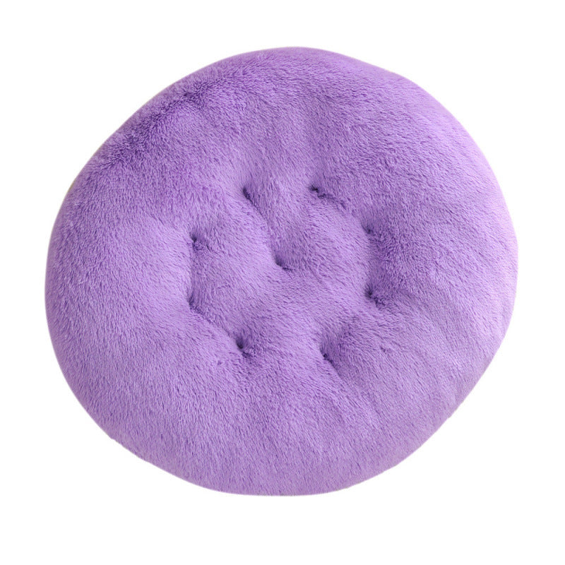 Plush Round Pet Bed Mat For Warm Comfortable Sleep