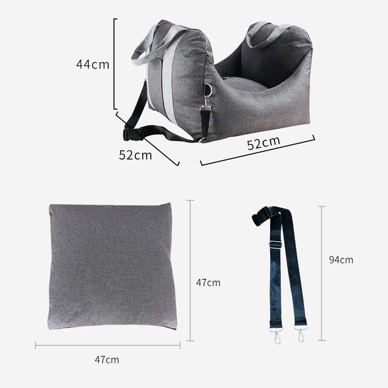 Detachable Washable Portable Pet Car Seat Carrier