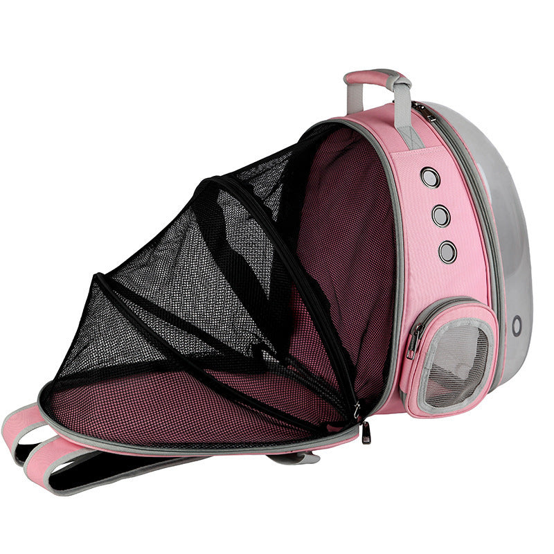 Portable Pet Backpack Carrier Bubble Space Capsule Design Rucksack