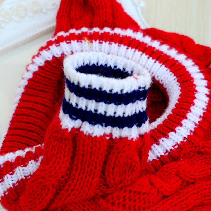 Warm Pet Sweater Comfortable Soft Knitted Pet Clothing