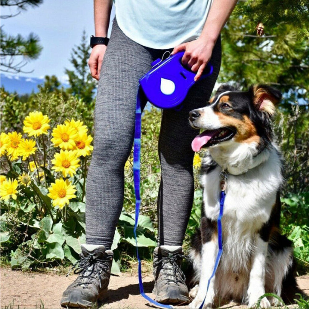 Automatic Retractable Portable Pet Leash Multifunctional Design
