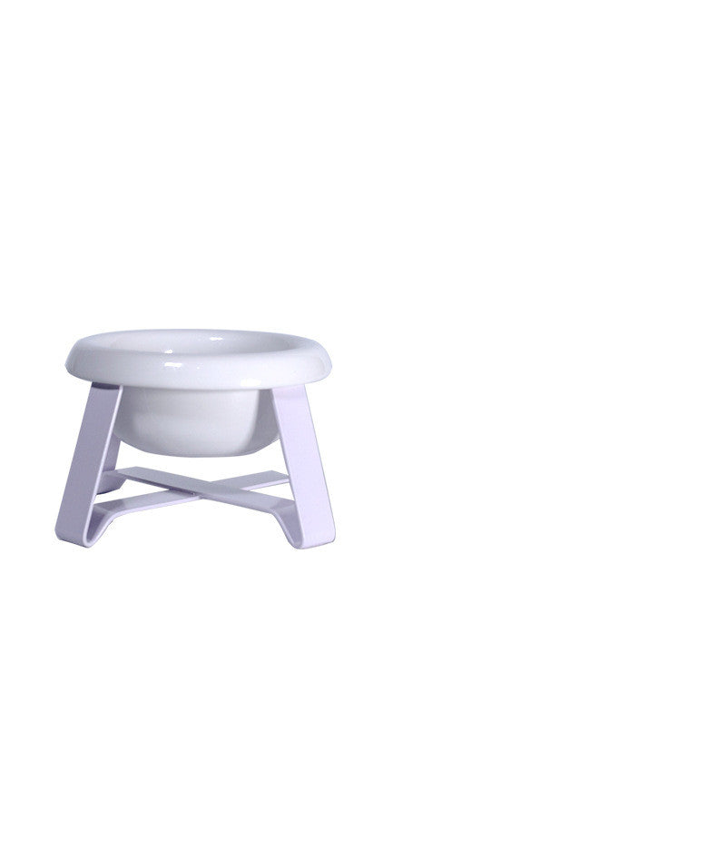 Creative Anti-Slip Pet Bowl With Iron Stand 2-In-1 Feeder