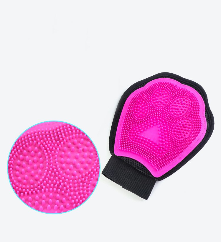 Pet Bath Glove Cleaning Brush Soft Grooming Tool