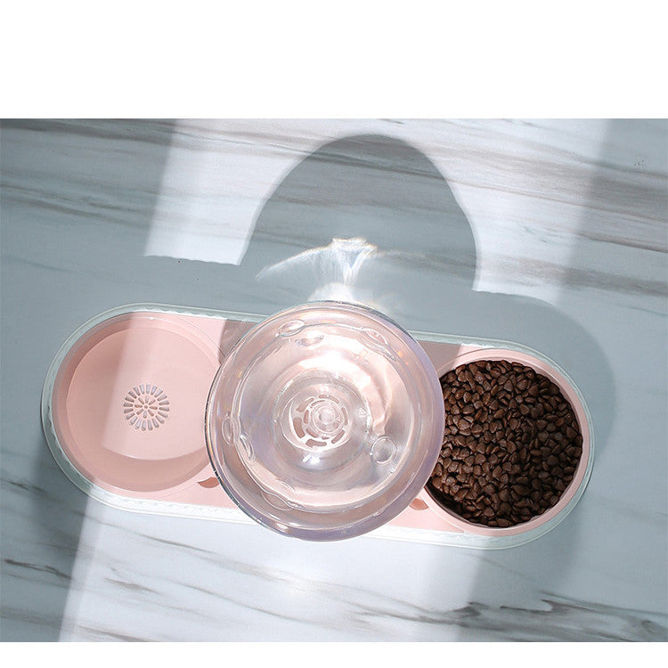 Automatic Pet Feeder And Water Bowl For Continuous Feeding And Hydration