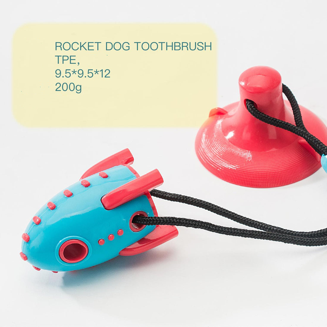 Rocket Shape Pet Food Dispensing Bite Resistant Chew Toy
