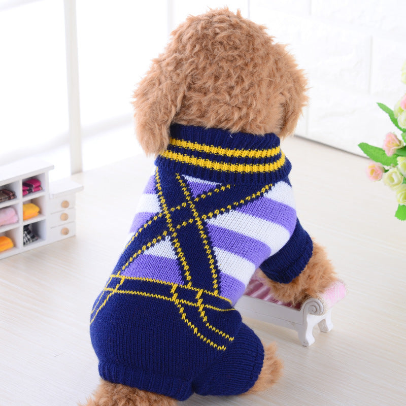 Warm Pet Sweater Comfortable Soft Knitted Pet Clothing