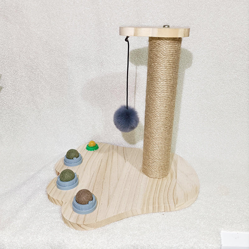 Durable Wooden Turntable Bite Resistant Interactive Pet Stick Toy