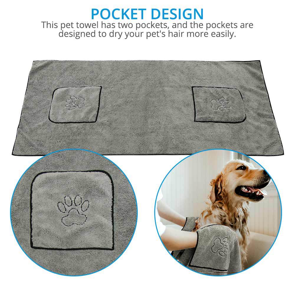 Super Absorbent Pet Bathrobe Towel For Quick Drying Comfort