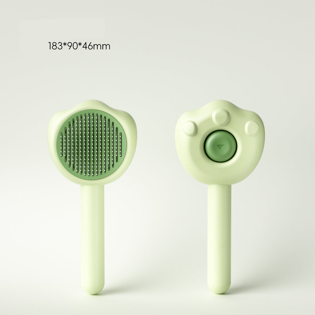 Pet Self Cleaning Grooming Brush With Needle Comb Handle