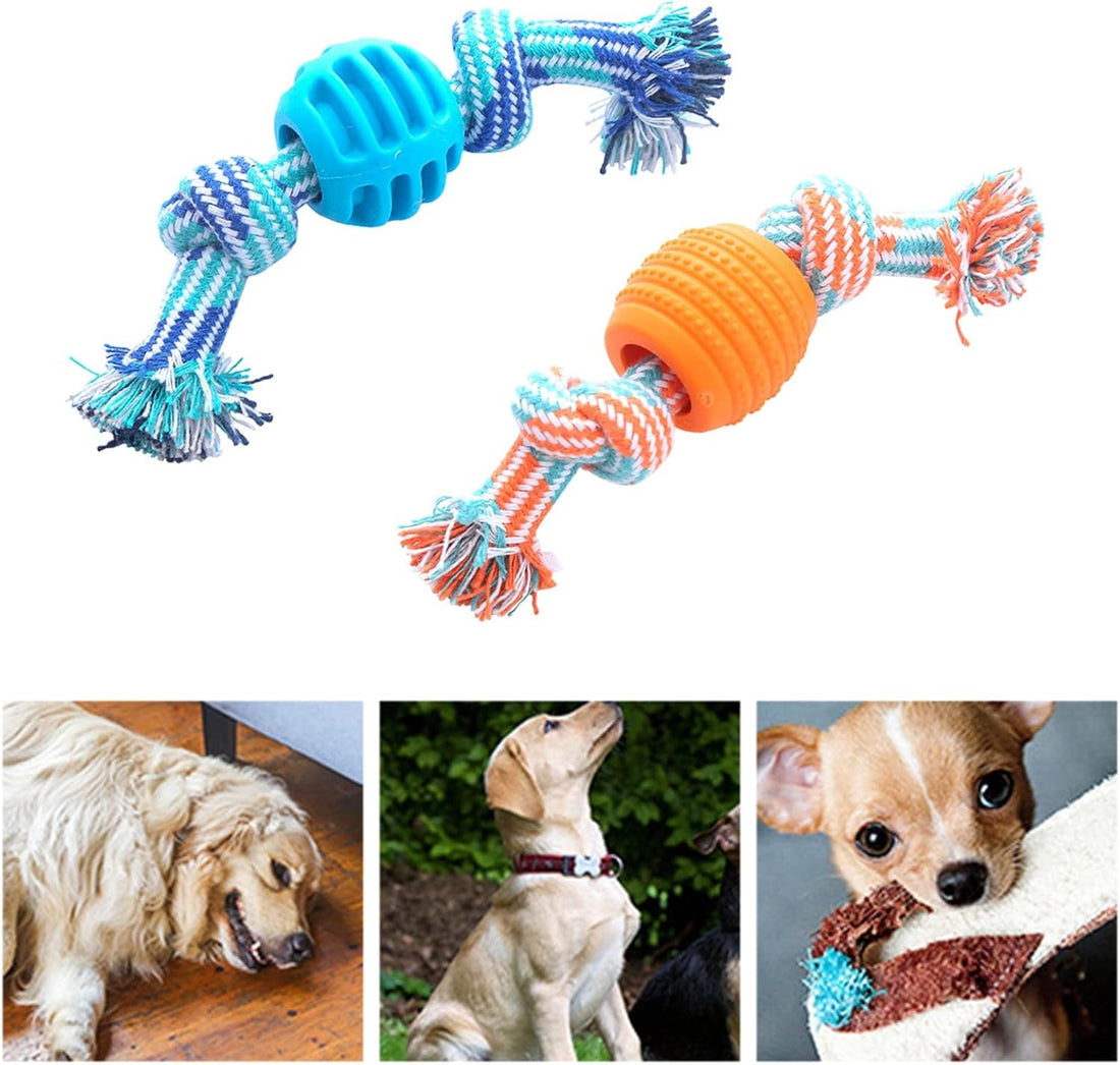 Durable Soft Rope Chew Dental Cleaning Oral Health Pet Toy Blue