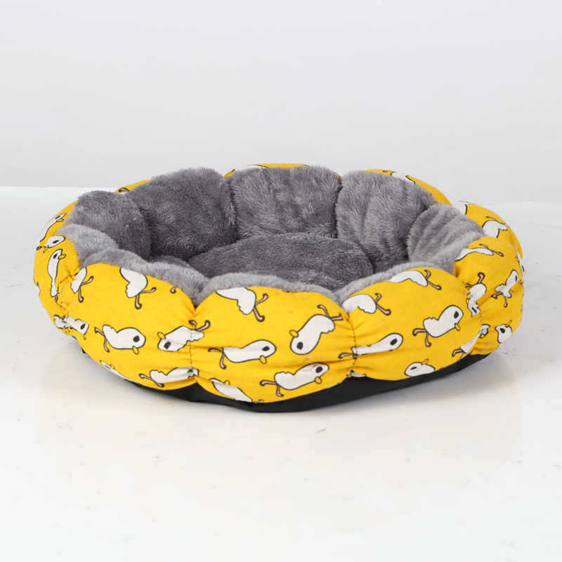 Calming Donut Fluffy Pet Bed For Small And Medium Pets