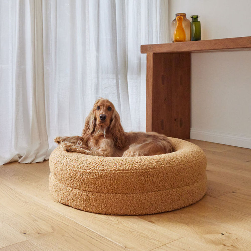 Solid Color Round Pet Bed Cat Nest Leisure Cushion