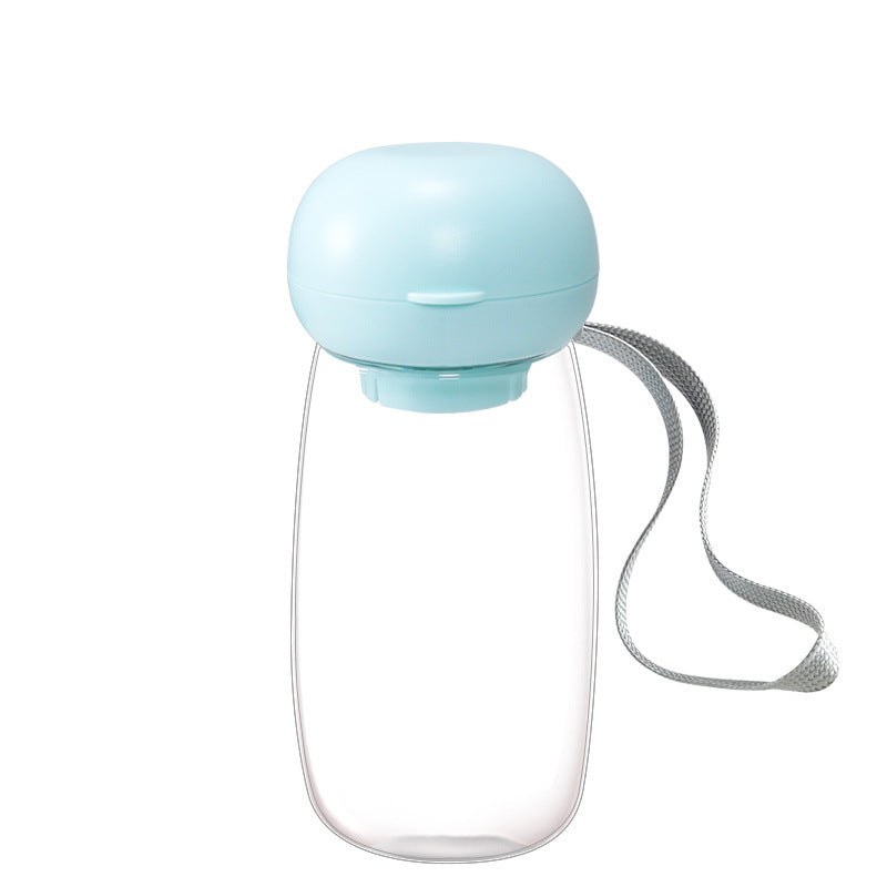Portable Pet Water Bottle With Feeding Bowl For Outdoor Travel