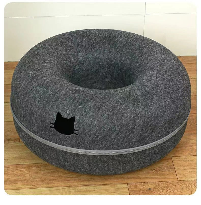 Comfortable Round Pet Tunnel Sleeping Bed