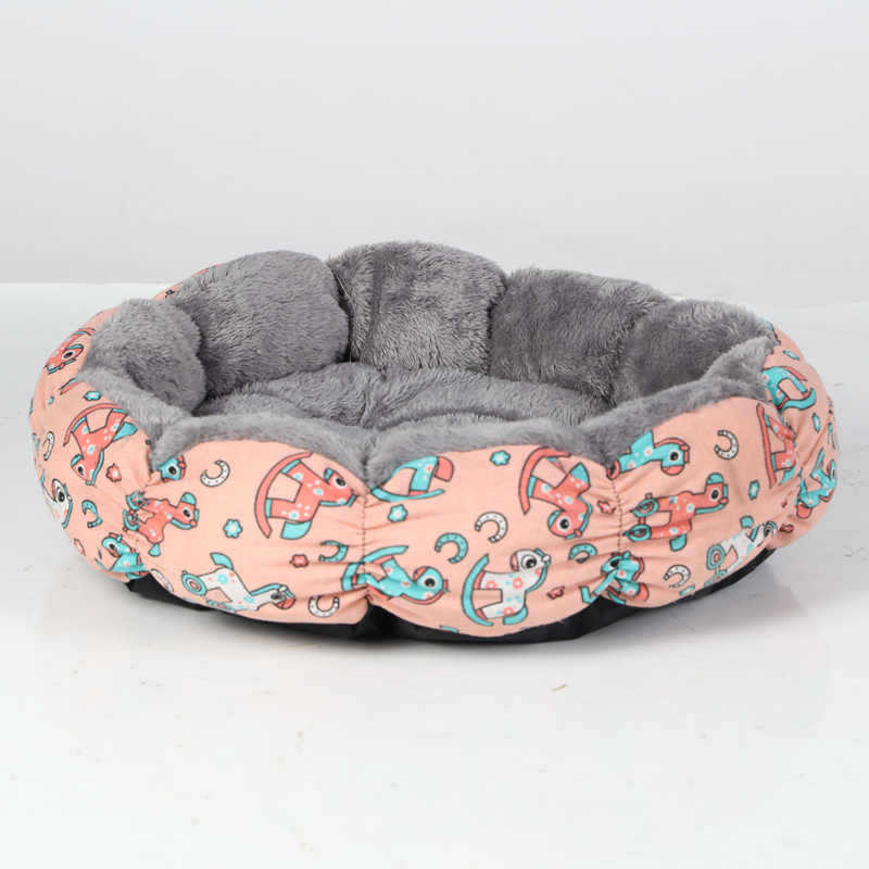 Calming Donut Fluffy Pet Bed For Small And Medium Pets