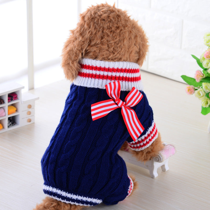 Warm Pet Sweater Comfortable Soft Knitted Pet Clothing
