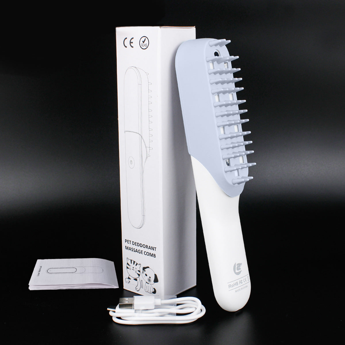 Pet Silicone Grooming Massage Brush For Cleaning And Fur Care