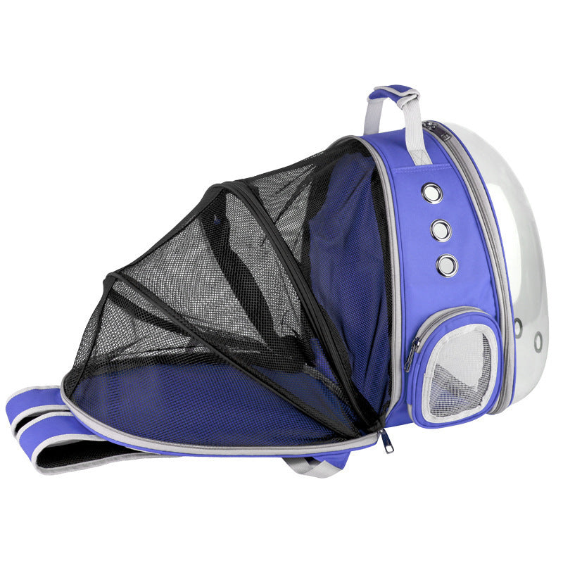 Portable Pet Backpack Carrier Bubble Space Capsule Design Rucksack