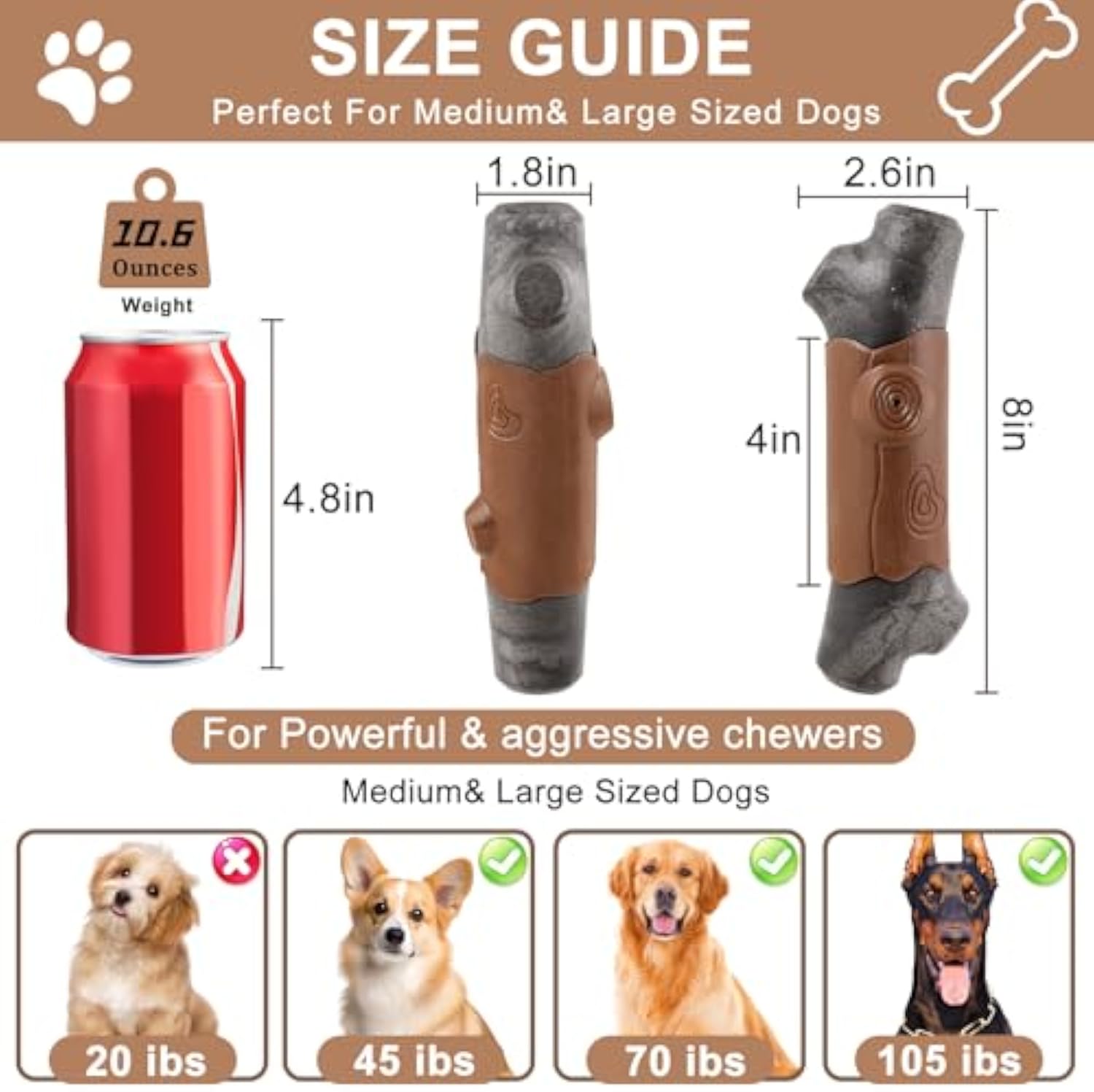 Durable Pet Chew Toys For Aggressive Chewers Large Breed