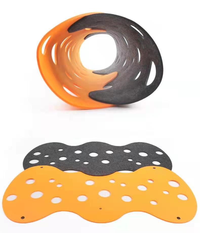 Removable Felt Pet Tunnel Interactive Play Toy