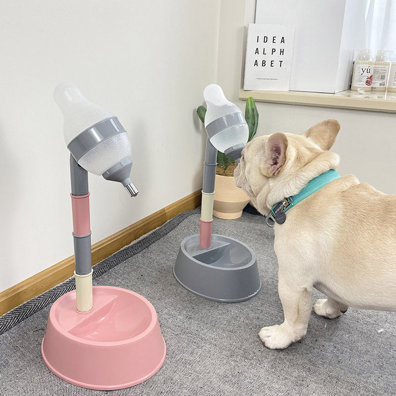 Adjustable Height Automatic Pet Water Dispenser With Stand