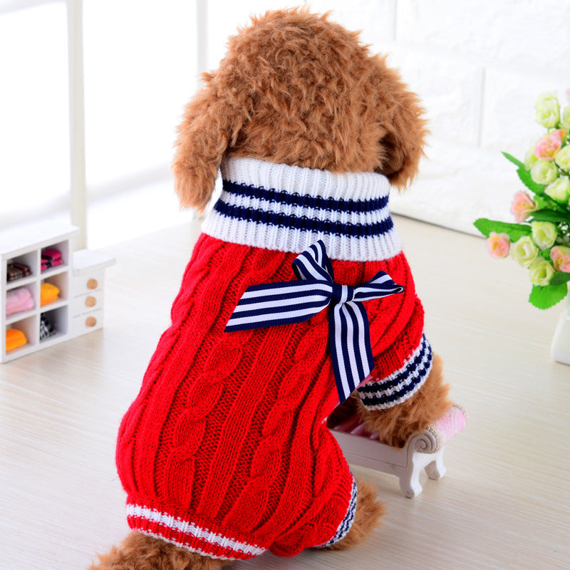Warm Pet Sweater Comfortable Soft Knitted Pet Clothing
