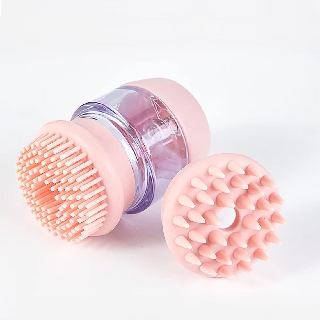 Pet Silicone Bath Massage Grooming Brush Shampoo Dispenser Tool