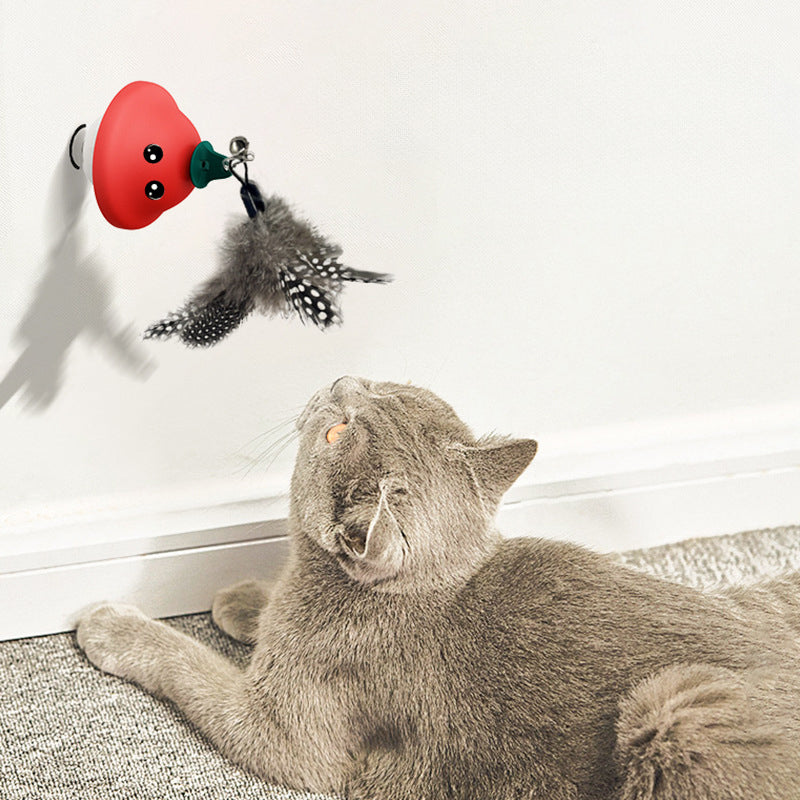 Interactive Suction Cup Wand Retractable Pet Exercise Teaser Toy