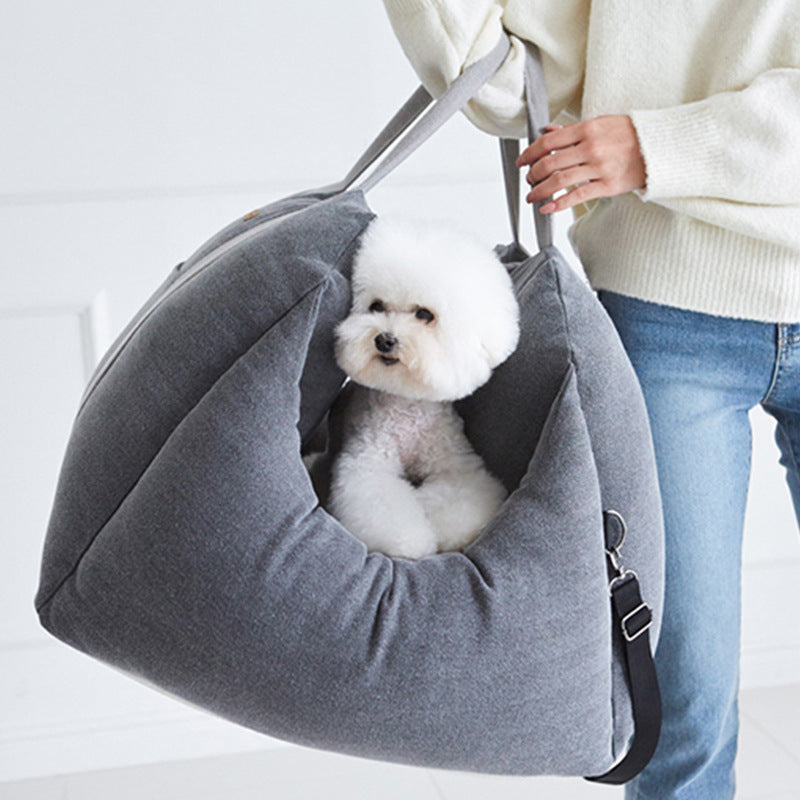 Pet Waterproof Car Carrier Seat Travel Safety Bed