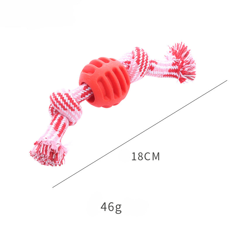 Durable Soft Rope Chew Dental Cleaning Oral Health Pet Toy Blue