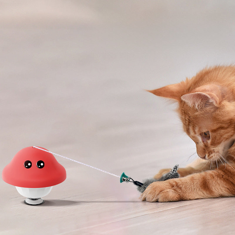 Interactive Suction Cup Wand Retractable Pet Exercise Teaser Toy