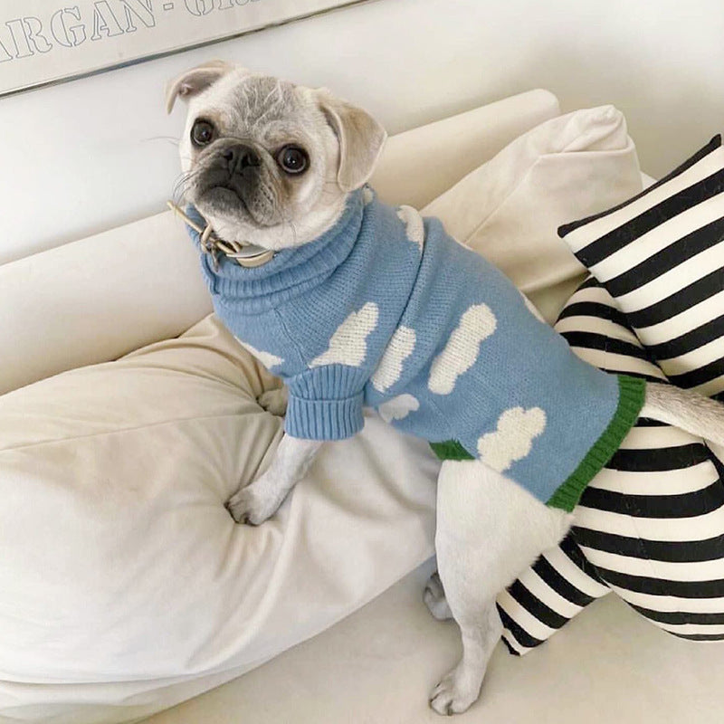 Pet Jacquard Sweater Warm Knitted Clothing