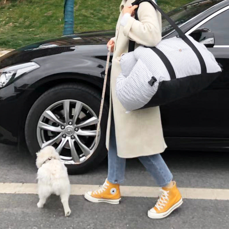 Pet Travel Safety Car Carrier For Secure Transport Comfort