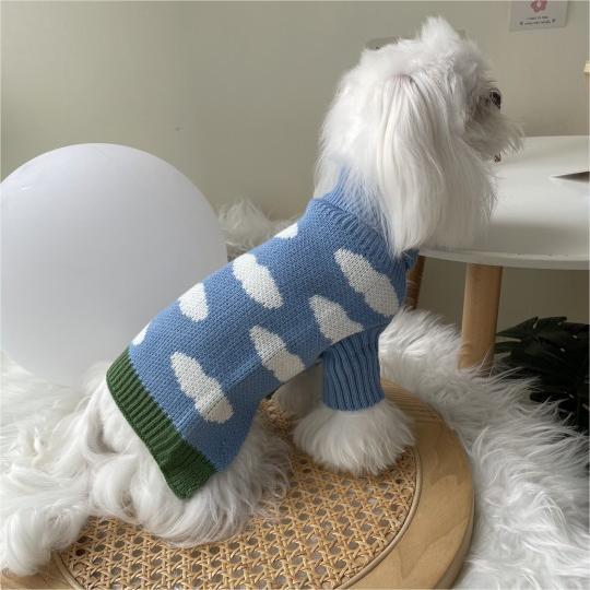 Pet Jacquard Sweater Warm Knitted Clothing
