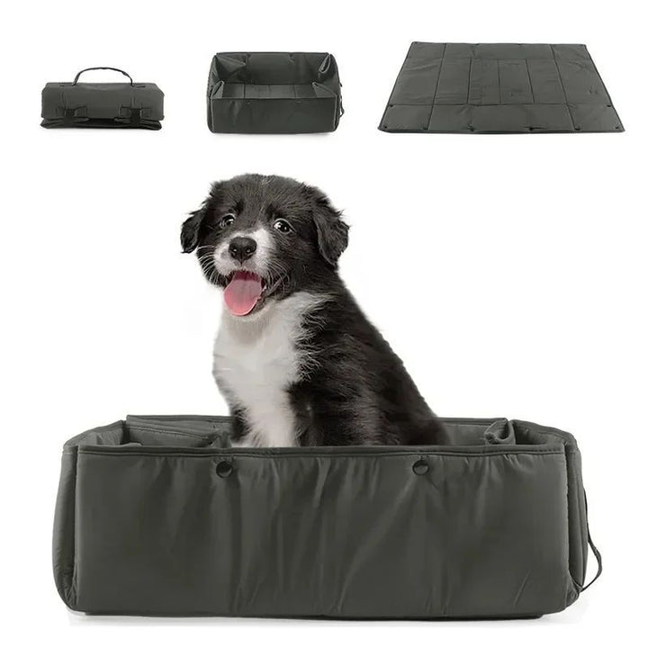 Portable Pet Travel Bed 3 In 1 Carrier Mat And Cushion Foldable Kennel