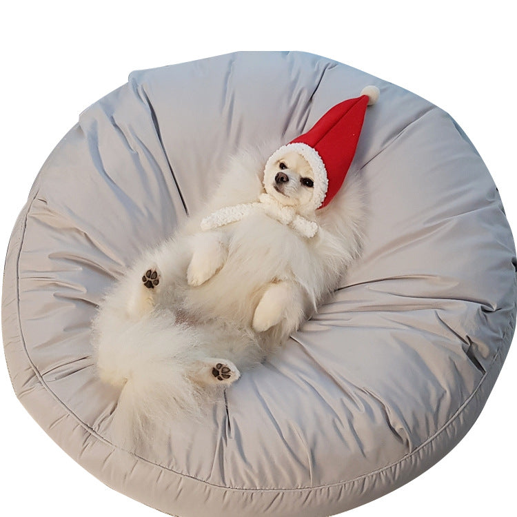 Moisture Proof Dustproof Washable Large Round Pet Bed