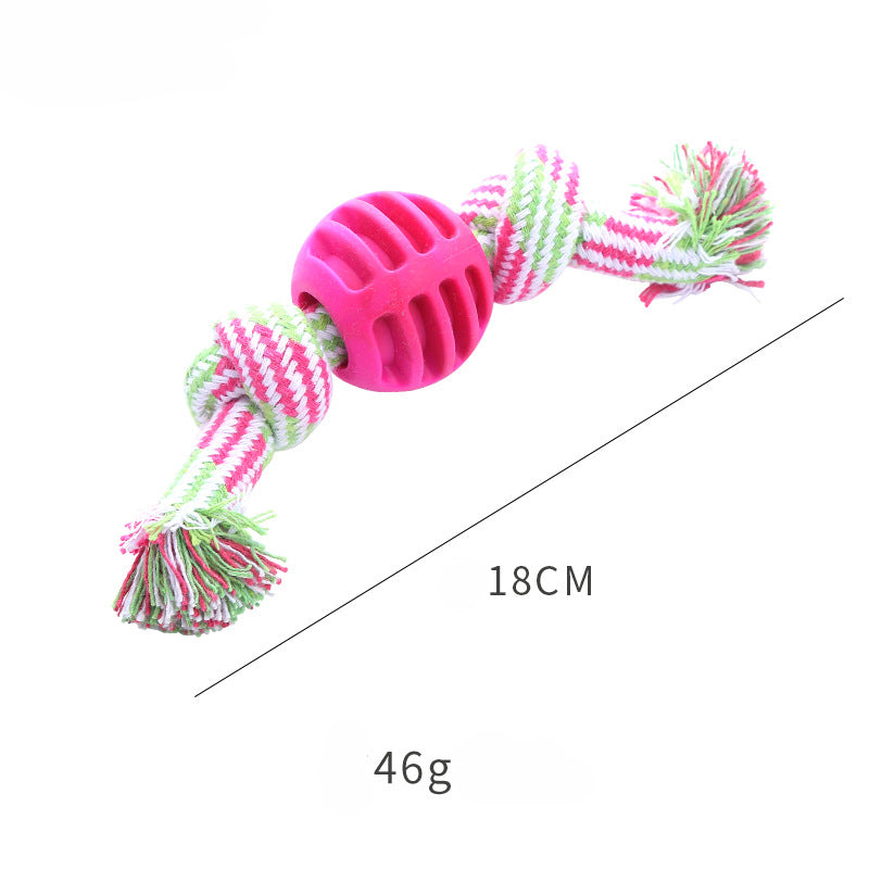 Durable Soft Rope Chew Dental Cleaning Oral Health Pet Toy Blue