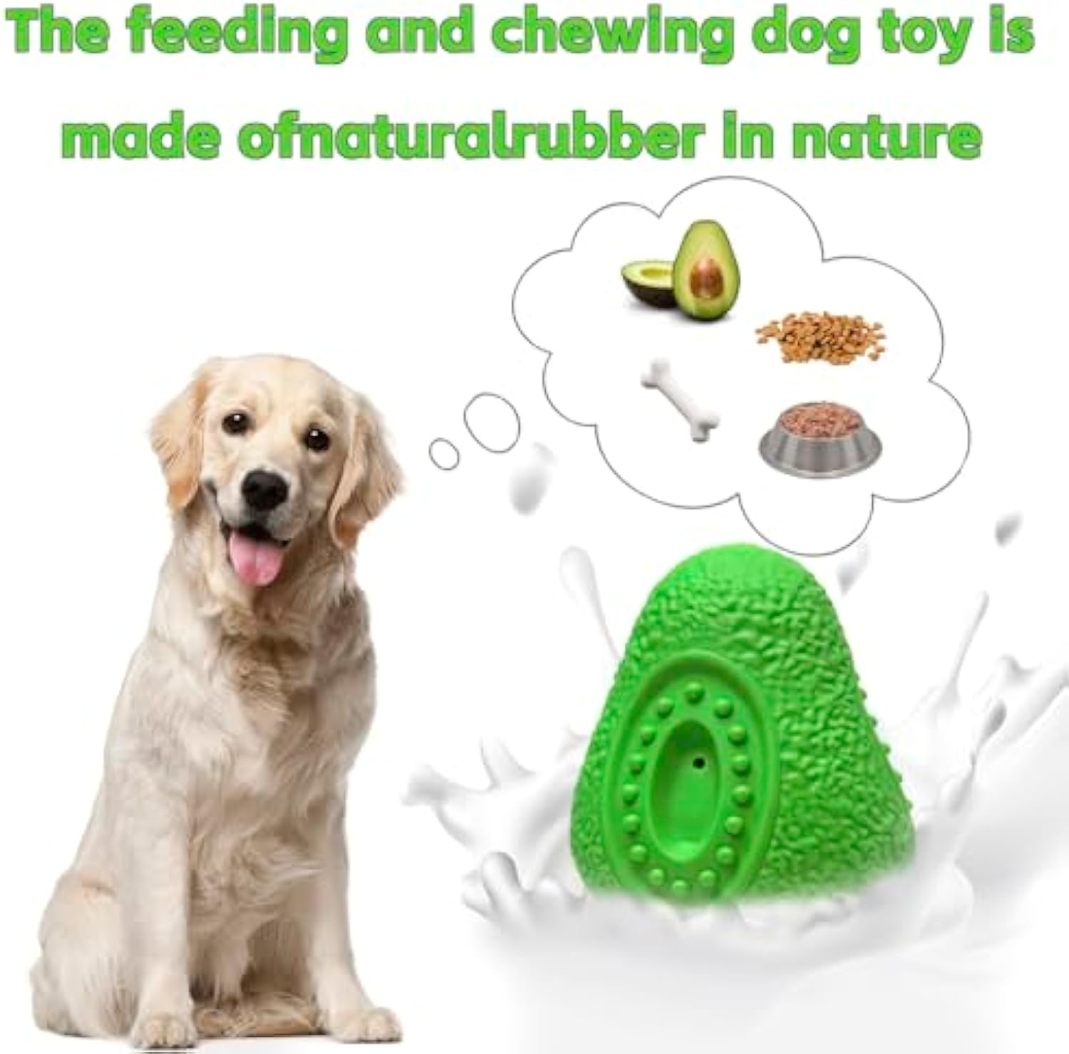 Durable Indestructible Rubber Chew Toy For Pets