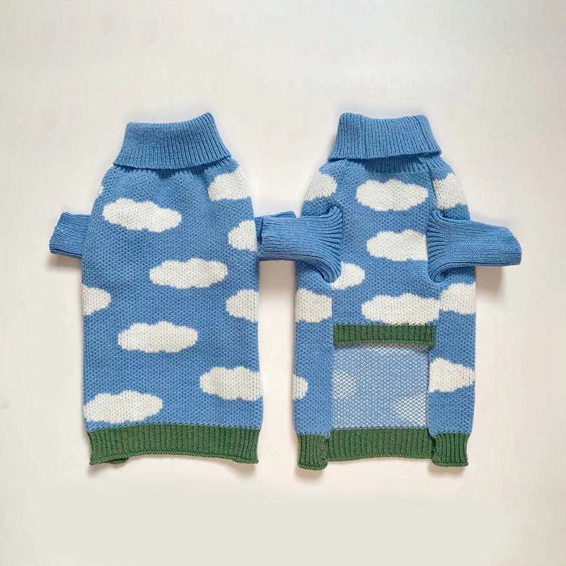 Pet Jacquard Sweater Warm Knitted Clothing