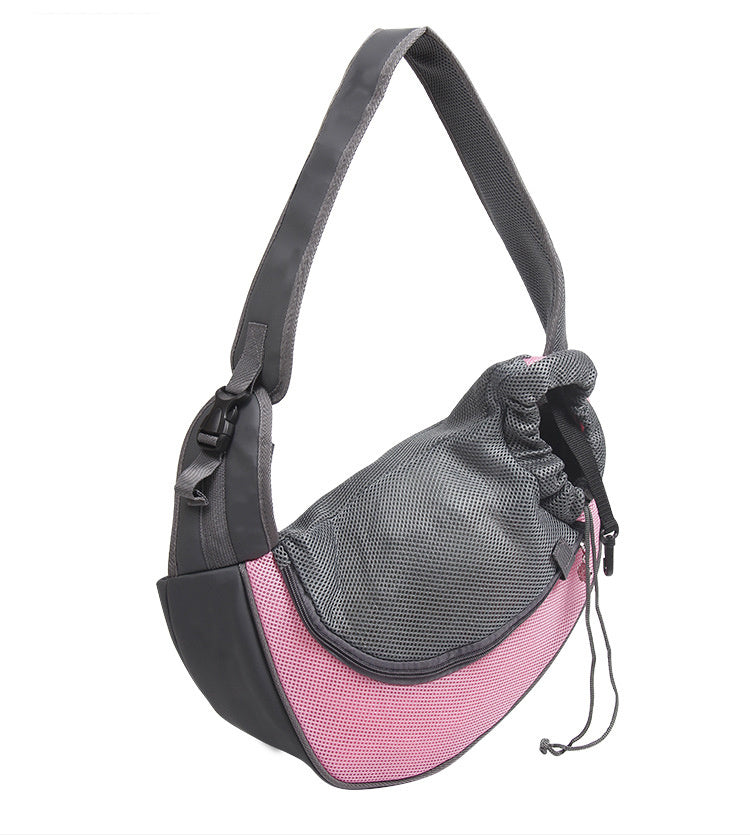 Mesh Oxford Pet Carrier Shoulder Bag For Travel