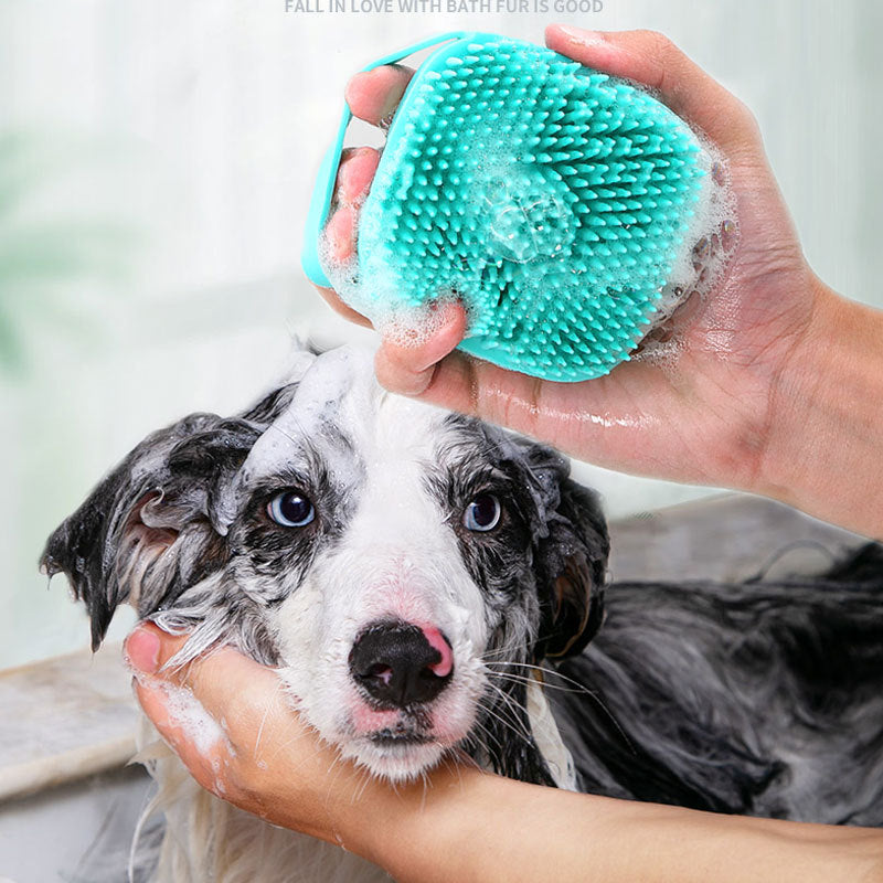 Pet Silicone Massage Bath Brush For Gentle Cleaning And Care
